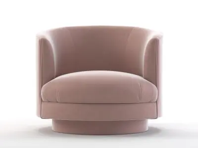 1960s Swivel Tub Chair 3D model