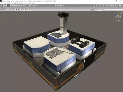 Old Industry-Game Ready Envirronment Free low-poly 3D model
