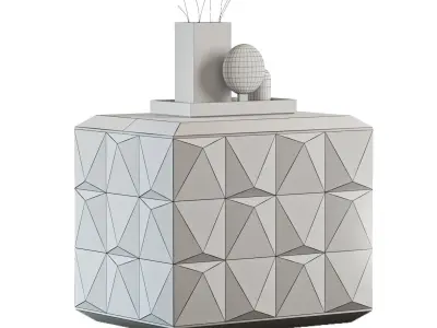 Baker Facet Chest cabinets 3D model