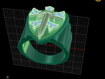 Warrior ring 3D print model purchase