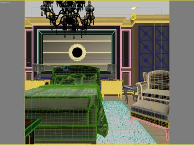 maim bedroom 25 3D model