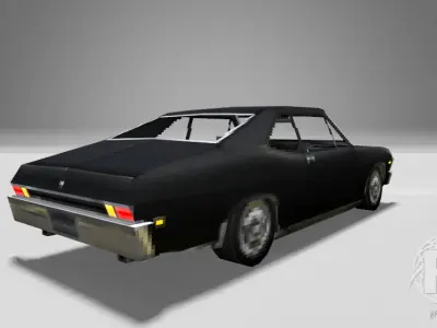 1968 Chevy Nova Low-poly 3D model