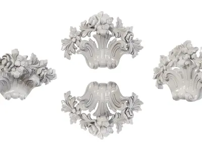 Classic carved 129 3D model