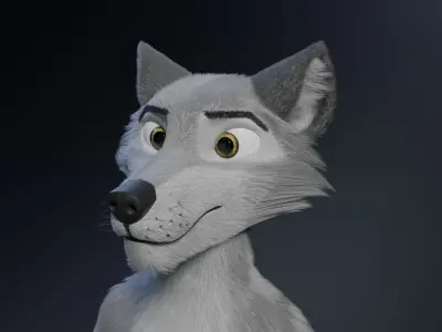 Chris Anthro Wolf 3D model