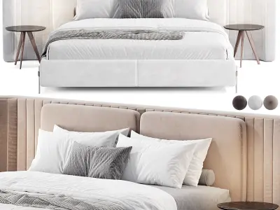 Eva Modern Bed 3D model