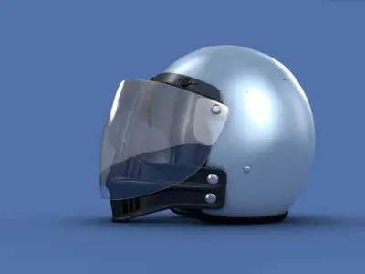 Motorcycle Race Helmet 1979 MAD MAX Jim Goose MFP 3D model
