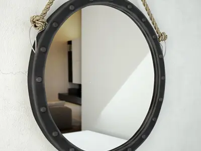 Harper Wall Mirror 3D model