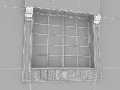 Window Frame 09 Low-poly 3D model