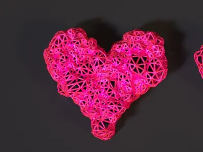 Heart decoration 3D print model