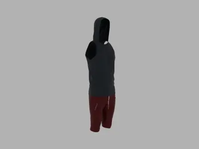 Sport Suit Low-poly 3D model 14