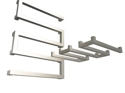 Towel Radiator Low-poly 3D model