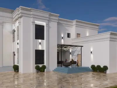 modern villa oman 3D model
