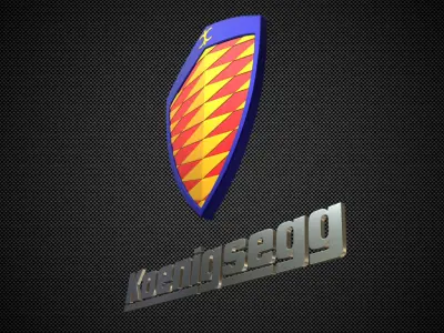koenigsegg logo 3D model