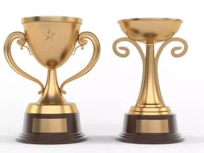 Trophy Cups 3D model 47