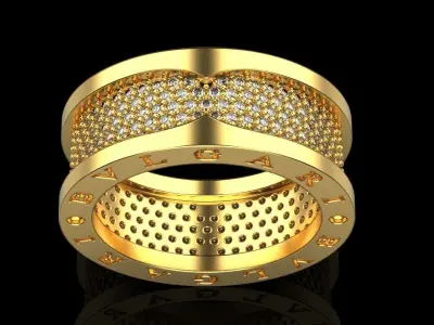 Bvlgari ring 209 3D print model