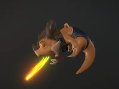 Little Dragon Low-poly 3D model