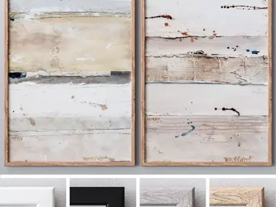Photo Frames Set 417 3D model