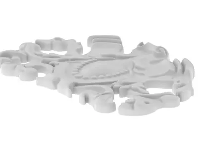 Cartouche Ornament 011 3D model