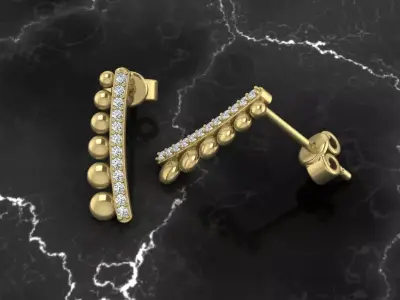 Jewelry Earring 3D print model