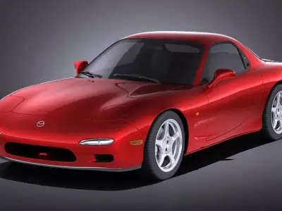 Mazda RX-7 1992-1996 VRAY 3D model