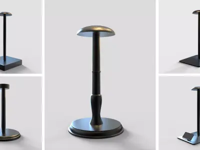 Helmet stands 3D print model