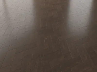  Parquet Oak Lawson Brushed set 5 3D model