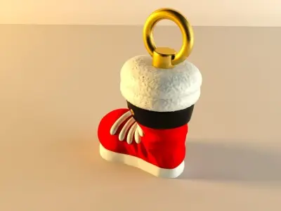 Set of Christams decorations 3D print model