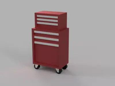 Tool Cabinet - Car Garage scale 1-43 - Diorama Garage - 3d print 3D print model