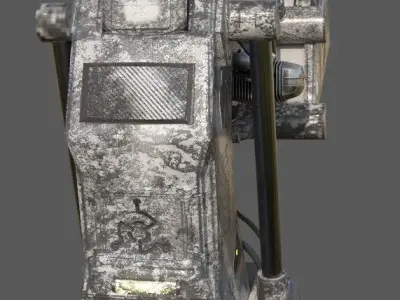 ORBITRON mono-Flux Low-poly 3D model