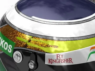 Helmet F1 2009 Giancarlo Fisichella  3D model