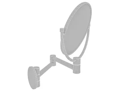 3D wall mirror Low-poly 3D model