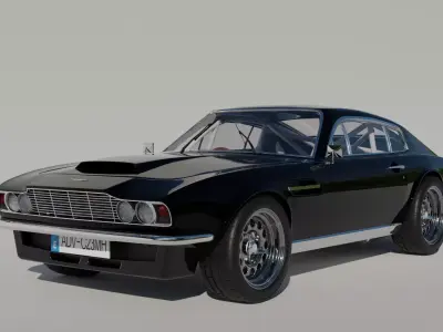 ASTON MARTIN DBS 1968 CUSTOM 3D MODEL 3D model