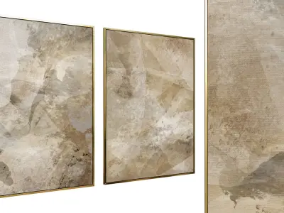 6 Abstract Frames  Set 002 3D model