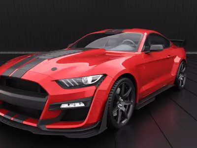 American Muscle Car 3D model