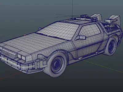 Delorean - Ready Player One 3D model