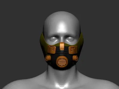 helmet high poly sculpt 3d printable  3D model