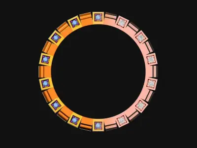 FASHION RING top ring  3D print model