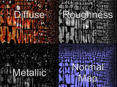 Geisha Character Model Pack with Traditional Kimono Low-poly 3D model