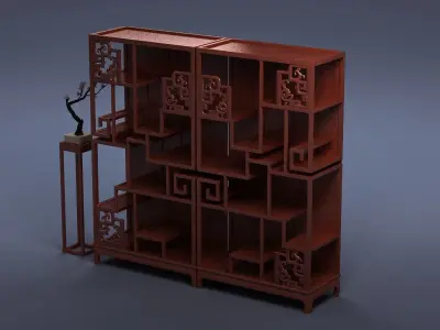 cabinet cabinet wardrobe sofa bed table bookshelve 3D model