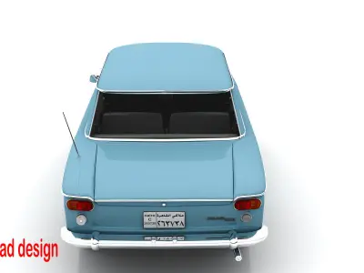 zastava fiat 1300 1965 3d model  3D model