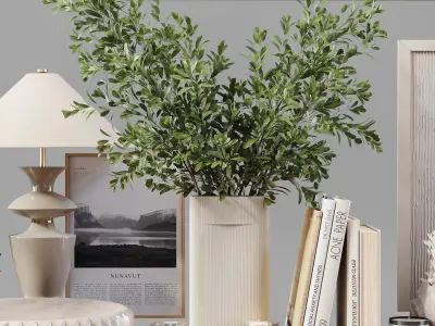 Decorative Set 226 Low-poly 3D model