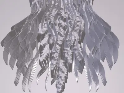 Jellyfish 8 basrelief for 3D printing 3D print model