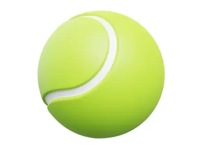 Tennis Ball 3D model 10