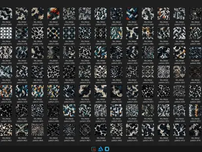550 Metal pattern - Vol33 - 8K Res Texture