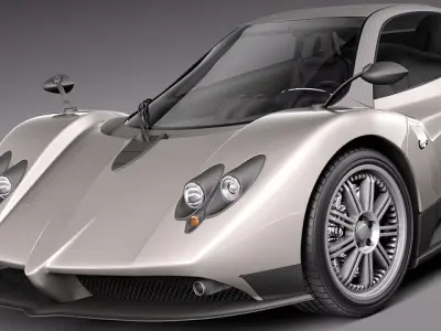 Pagani Zonda F 2005 3D model