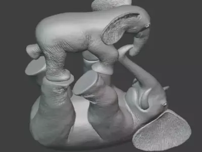 Modern Elephant Sculpture Home Decor 3D print model