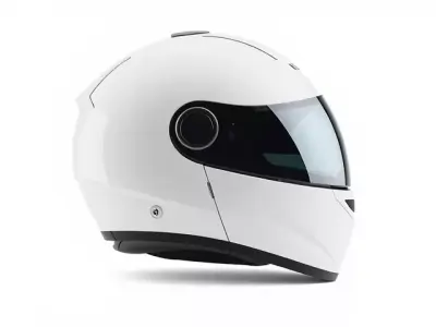 Sleek White Helmet model pack Low-poly 3D model