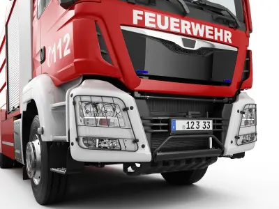 FIRE TRUCK 6X4 3D model