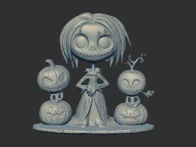 hallowen pumpkin decor  3D print model