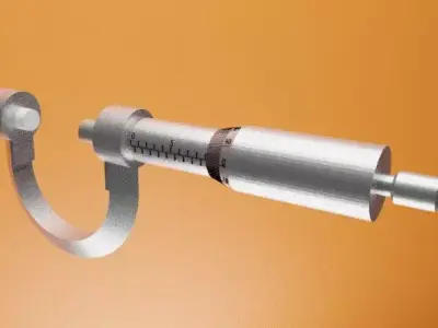 Screw Gauge 3D model 3D model